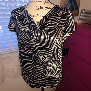 Jones Wear Stretch Draped Neck Size 10